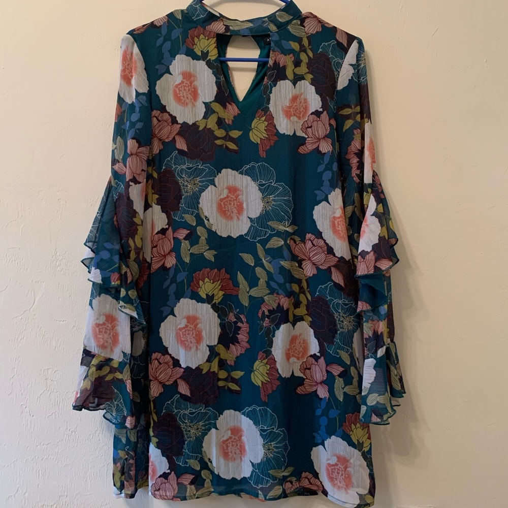 As U Wish Women’s Printed floral swing dress